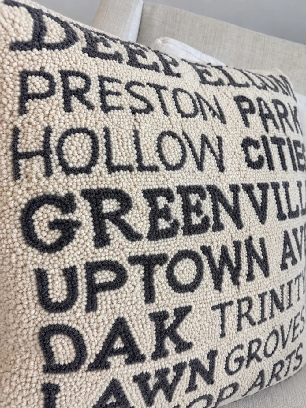 Ballard Designs Dallas Texas Hooked Neighborhood Pillow